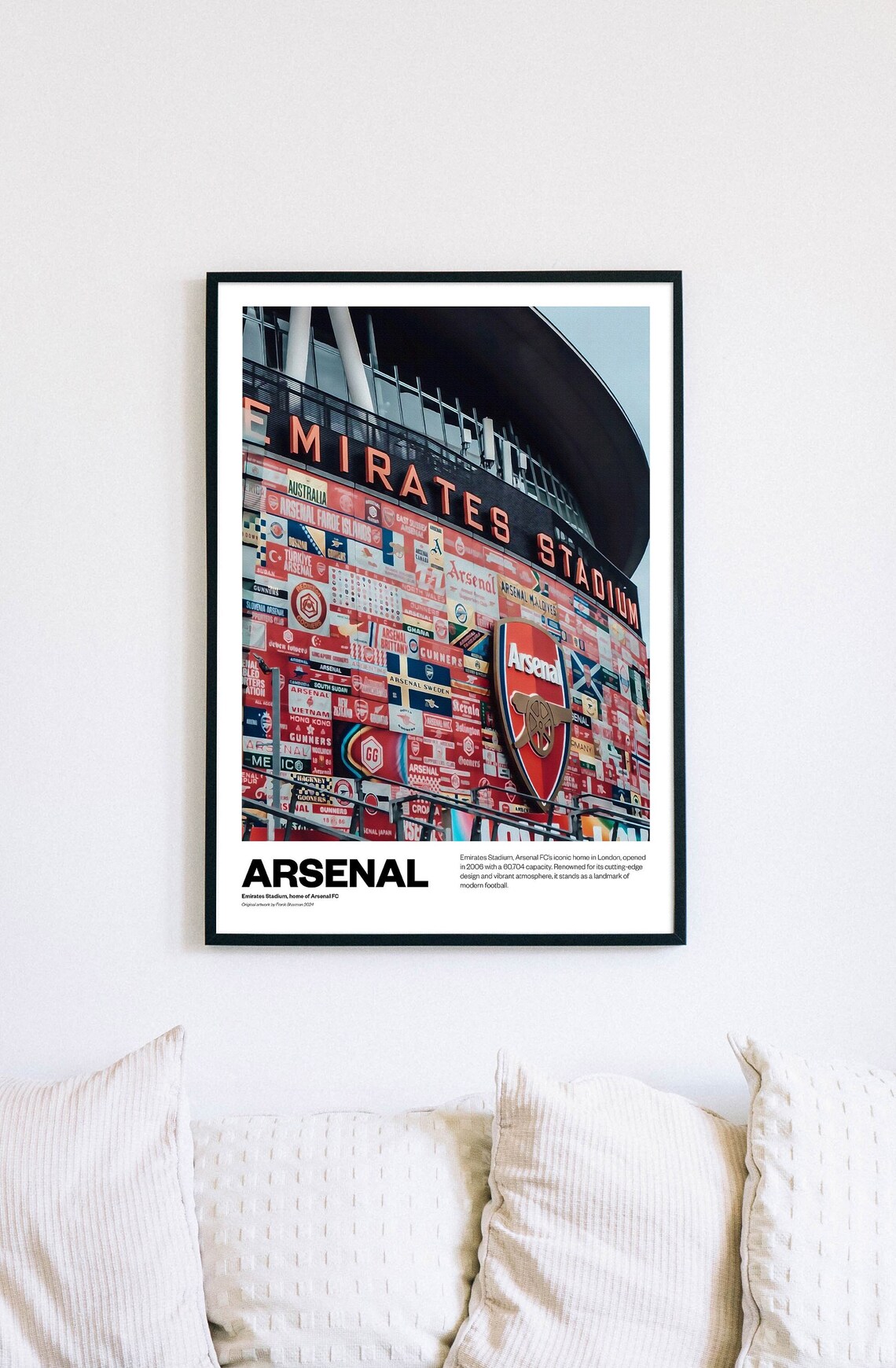 Arsenal Football Poster Print Vintage Retro A4 A3 Print Painting AFC ...