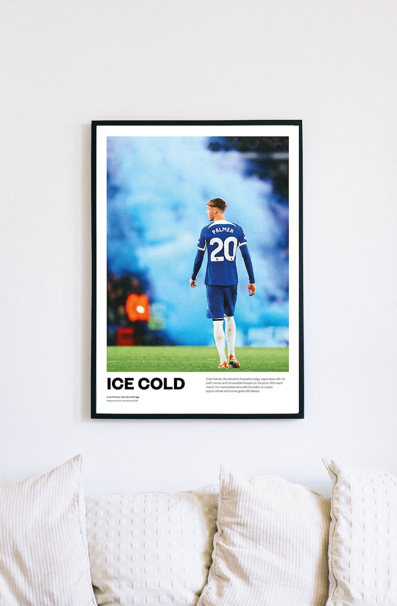 Cole Palmer Chelsea Fc Football Poster Print Vintage Retro A4 Print ...