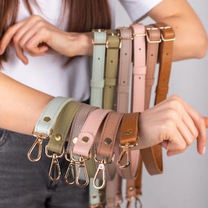 Schultergurt aus weichem, grob gemasertem Leder für Taschen und Beutel - Klassischer Stil, unübertroffener Komfort und praktischer Nutzen