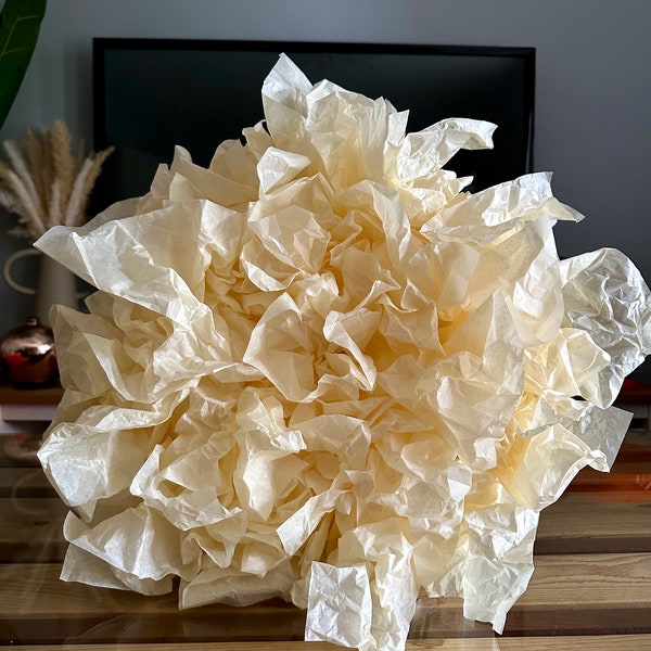 Jujuhat en fleur / papier de soie / fleur en papier