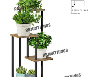 4 Tier Plant Shelf |  Indoor Plant Shelf | Planter Stand | Multi Plant Stand | Modern Plant Stand | Plant Stand