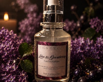 Lilac & Gooseberry Eau de Parfum | Dark Floral Fragrance | Vanilla, Musk and Wild Berry | 100ml