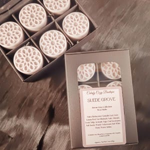 SUEDE GROVE Wax Melts | Serene Luxe Collection | Inspired by Boy Smell's Kush | Luxury Wax Melts | Elegant Fragrance | 3oz Gift Box
