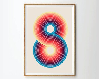 geometric poster etsy