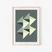 Wall Art Decor Mid Century Modern Abstract Geometric Art Print