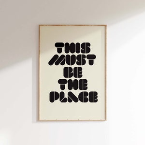 This Must Be The Place Talking Heads Poster Unframed image 2