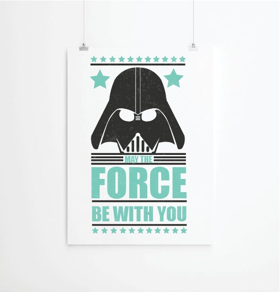 Star Wars poster Star Wars print Movie Poster Retro poster Etsy