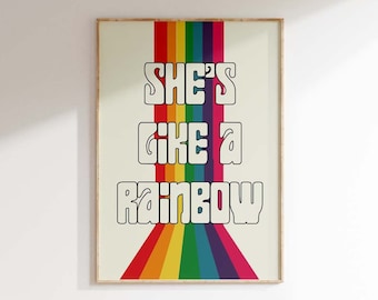 Rolling Stones - She's Like a Rainbow Poster