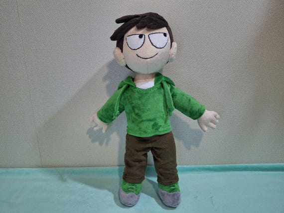 自作ぬいぐるみ・深緑の男の子 カスタム Edd Eddsworld ぬいぐるみ、手作りの漫画キャラクター - Etsy