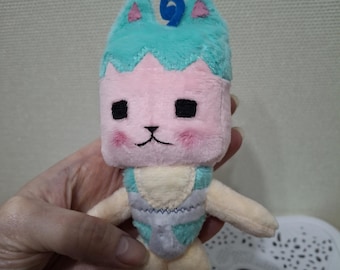 Mini Benny Box plyschleksak, Gabbys dockhus handgjord plyschleksak (5 tum) 13 cm