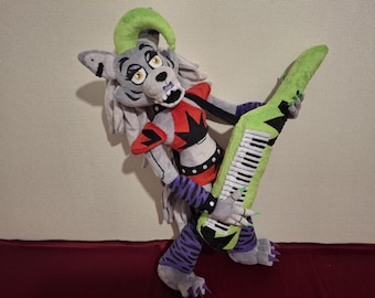 Handmade Roxy Wolf Plush, FNAF Security Breach Collectible (55cm)