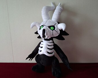 Handmade Demon Plush Toy, Skull Monster Doll (37cm)