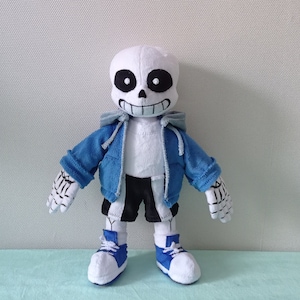 Sans (35см) 13,7''Untertale Sans in hooded jacket and sneakers, they are removable