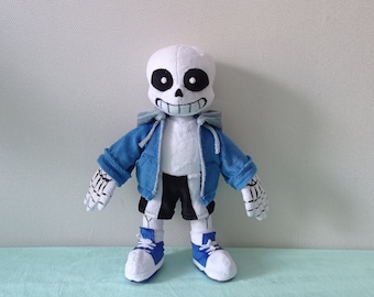 Sans (35см) 13,7''Untertale Sans in hooded jacket and sneakers, they are removable
