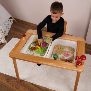Toddler Table, Sensory Bin Table, Kids Desk Chairs, Nursery Furniture