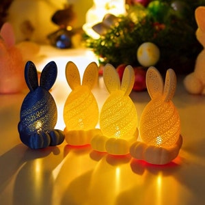 Easter Bunny Candle LED - Decorative Lamp, Easter Egg, Decoration