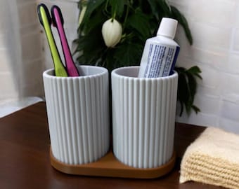 Modernes Zahnbürstenhalter-Set - anspruchsvoller Badezimmer-Organizer