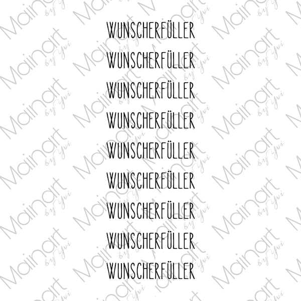 RUB-On Sticker „Wunscherfüller 1“, randlos, glänzend und leicht erhaben weiß oder schwarz