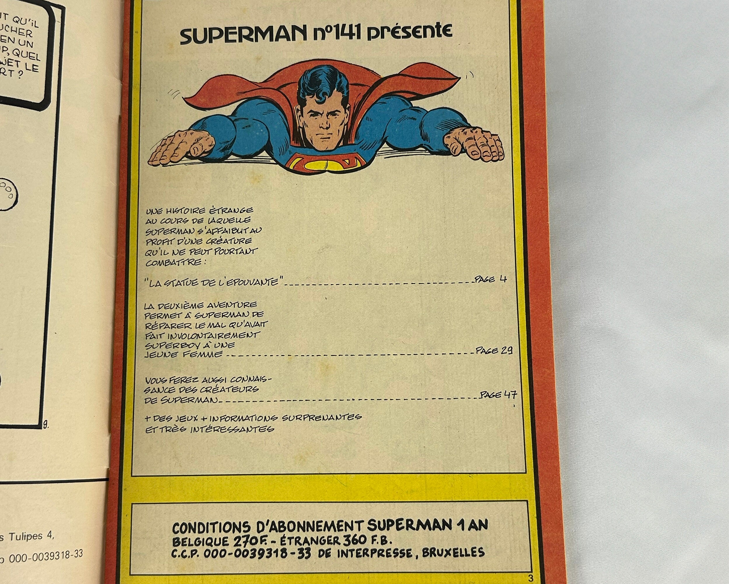 1979 Superman No 141 – French Language Vintage Comic Book by Interpresse –  Unique Superman Birthday Gift, Superman Christmas Gift - Etsy, image size:2497x2000