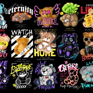 24 T-Shirts Designs bundle, Pop Culture Designs, Graphic Designs, Premium Streetwear Urban Style Design Bundle, Tee Print Design