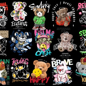 Camisetas gráficas, paquete de diseños de camisetas, diseños de cultura pop, diseños gráficos, paquete de diseño de estilo urbano premium streetwear, diseño de impresión de camisetas