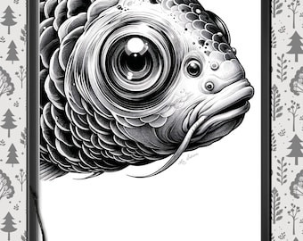 Armonia delle scale: illustrazione di un pesce