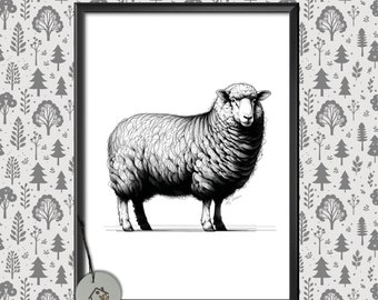 Field Portrait: Ovine Illustration