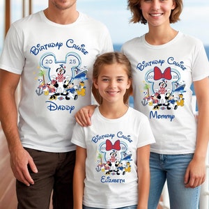 Custom Disney Birthday Cruise Family 2025 Shirts, Birthday Cruise Shirt, 2025 Disney Cruise Shirt, Family Matching Shirt, Disney Cruise Tees