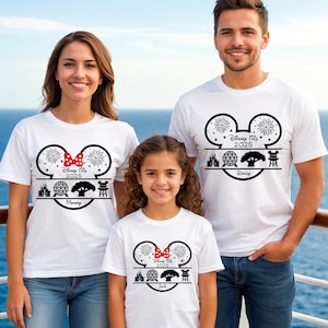 Niestandardowe koszulki Disney Trip 2025, koszulki Disneyworld, koszulki dla par Disney, Disney Vacation, ubrania Disney, koszulki rodzinne Disney, koszulki Disney Tee