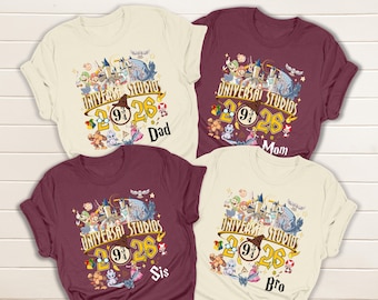 Personalized Universal Studios 2026 Family Vacation Tee