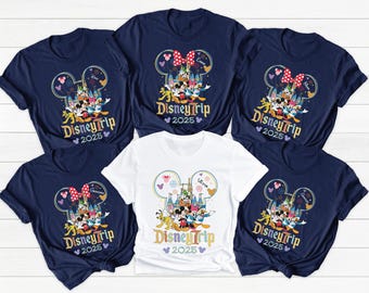 Custom Disney Trip 2026 Shirts, Disney Family Matching Outfits, Disneyworld Tee, Disney Vacation T-shirt