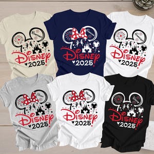 Disney Familienurlaub 2025 Shirt, Disney benutzerdefinierte Familie Shirt, Disney 2025 T-shirt, Disney Familie Reise Shirt, Disneyland Geburtstag Shirt