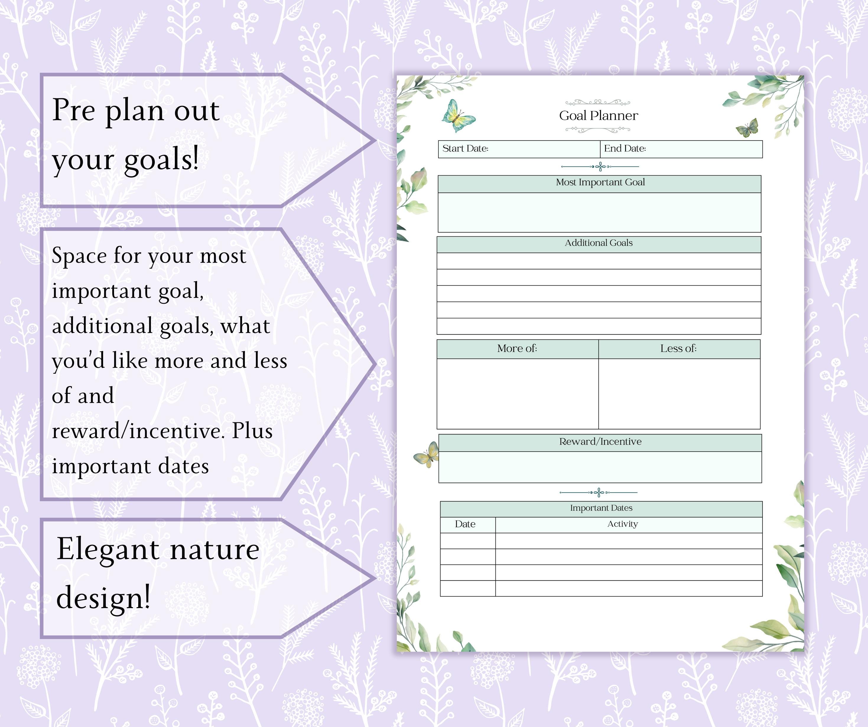 90 Day Action Plan Printable PDF | Goal Action Plan | 90 Day Journal ...