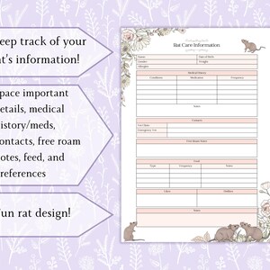 A closer look at Frozen Rat Feeding Chart Template For Vet Care