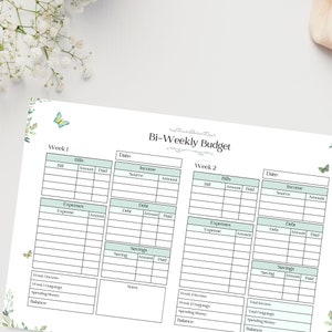 Biweekly Budget Planner Printable PDF | Budget Tracker | Financial ...