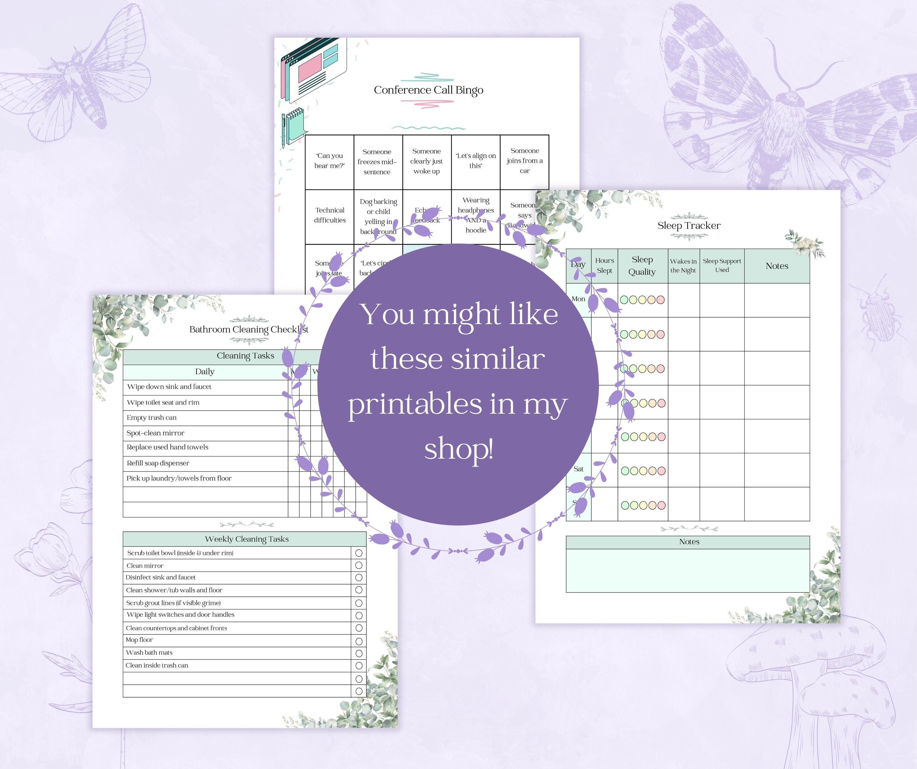 Garage Cleaning Checklist Printable PDF | Garage Organization Printable ...