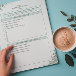 Invisible Labor Tracker Bundle Printable PDF, Mental Load, Emotional Labor & Burnout Awareness Worksheets image 8