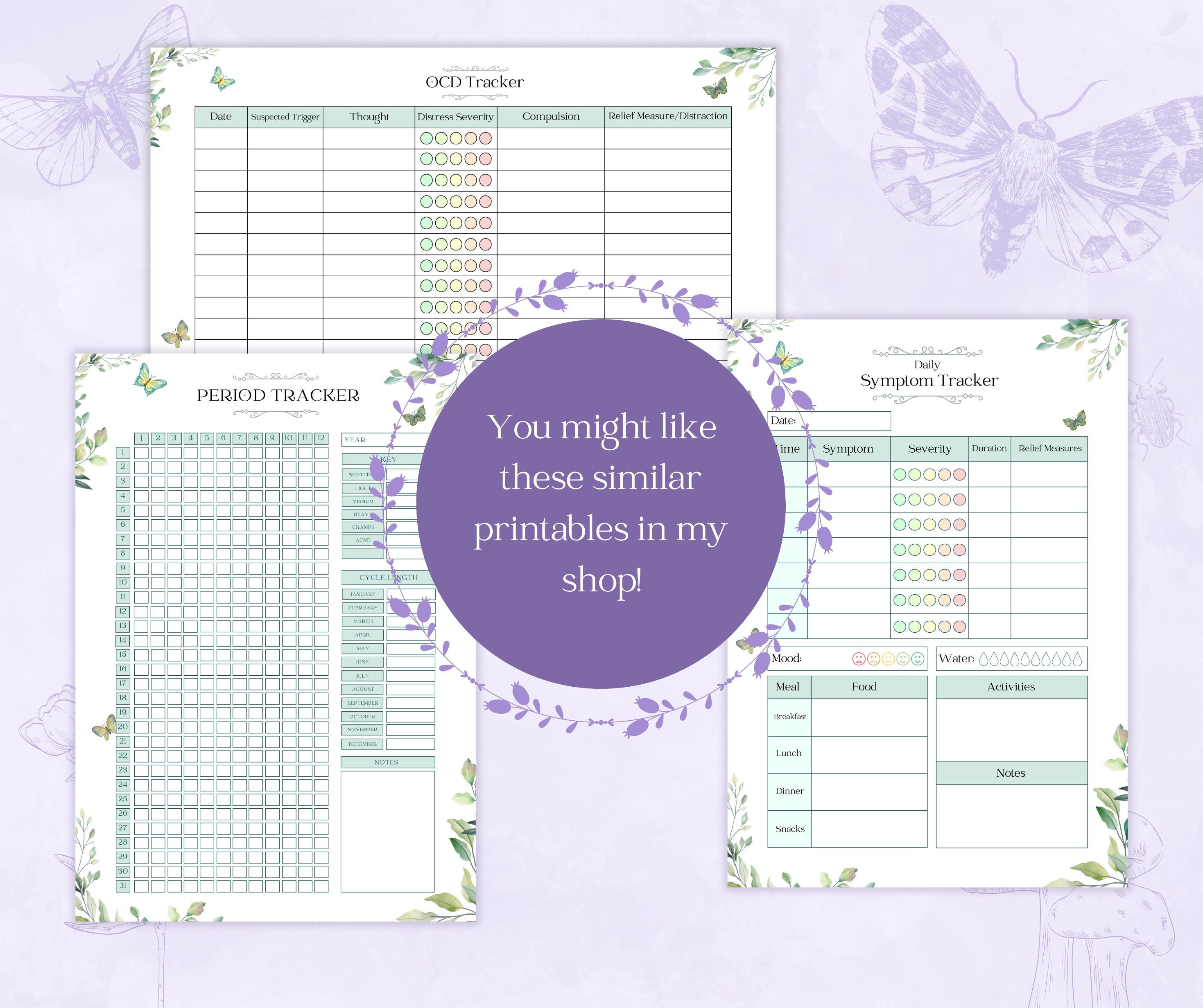Trigger Tracker Printable PDF | Mental Wellness Journal | Distress ...