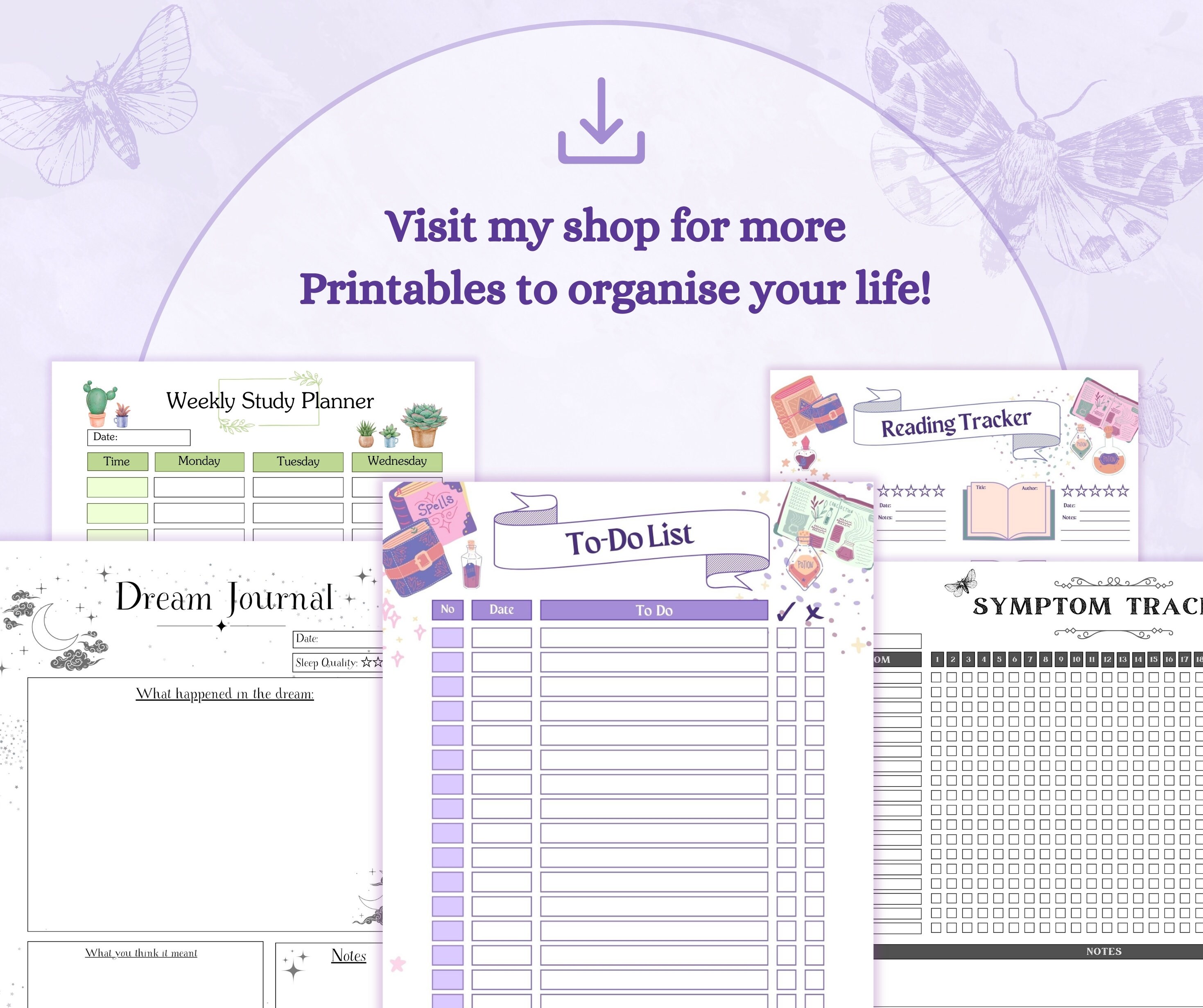 Teacher Planner Printable PDF | Homeschool Planner Teacher Timetable ...
