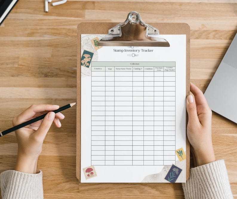 Stamp Inventory Tracker Printable PDF, Stamp Collector Sheet, Stamp ...