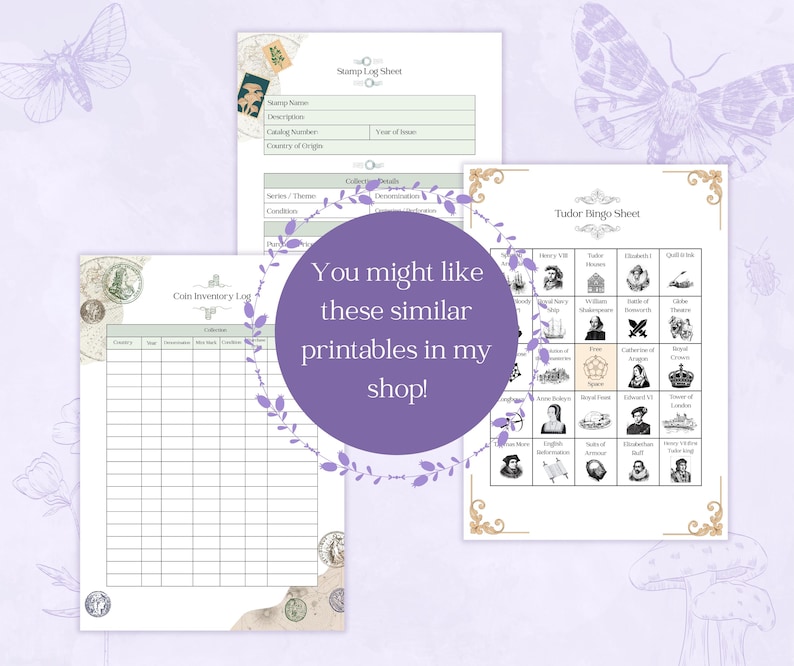 Coin Order Sheet Coin Log Sheet Printable PDF, Coin Inventory Logbook, Coin Collection ...