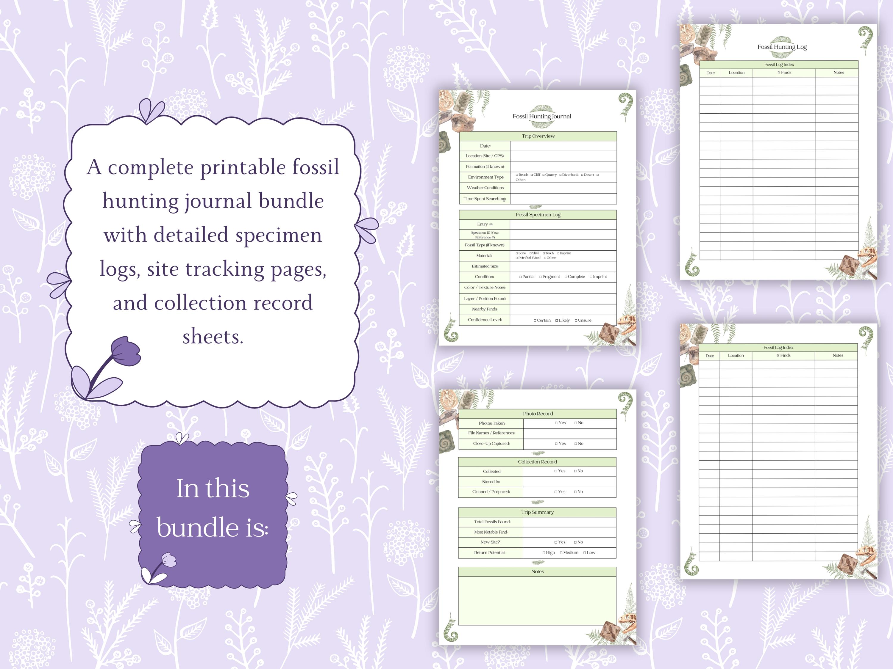 Log your paleontology finds, field notes.