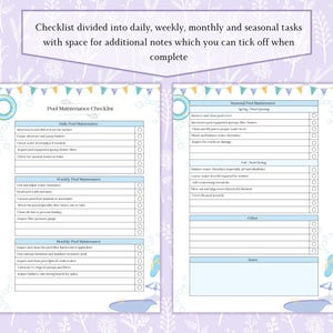 Pool Upkeep Bundle Printable PDF | Pool Maintenance Checklist | Pool ...