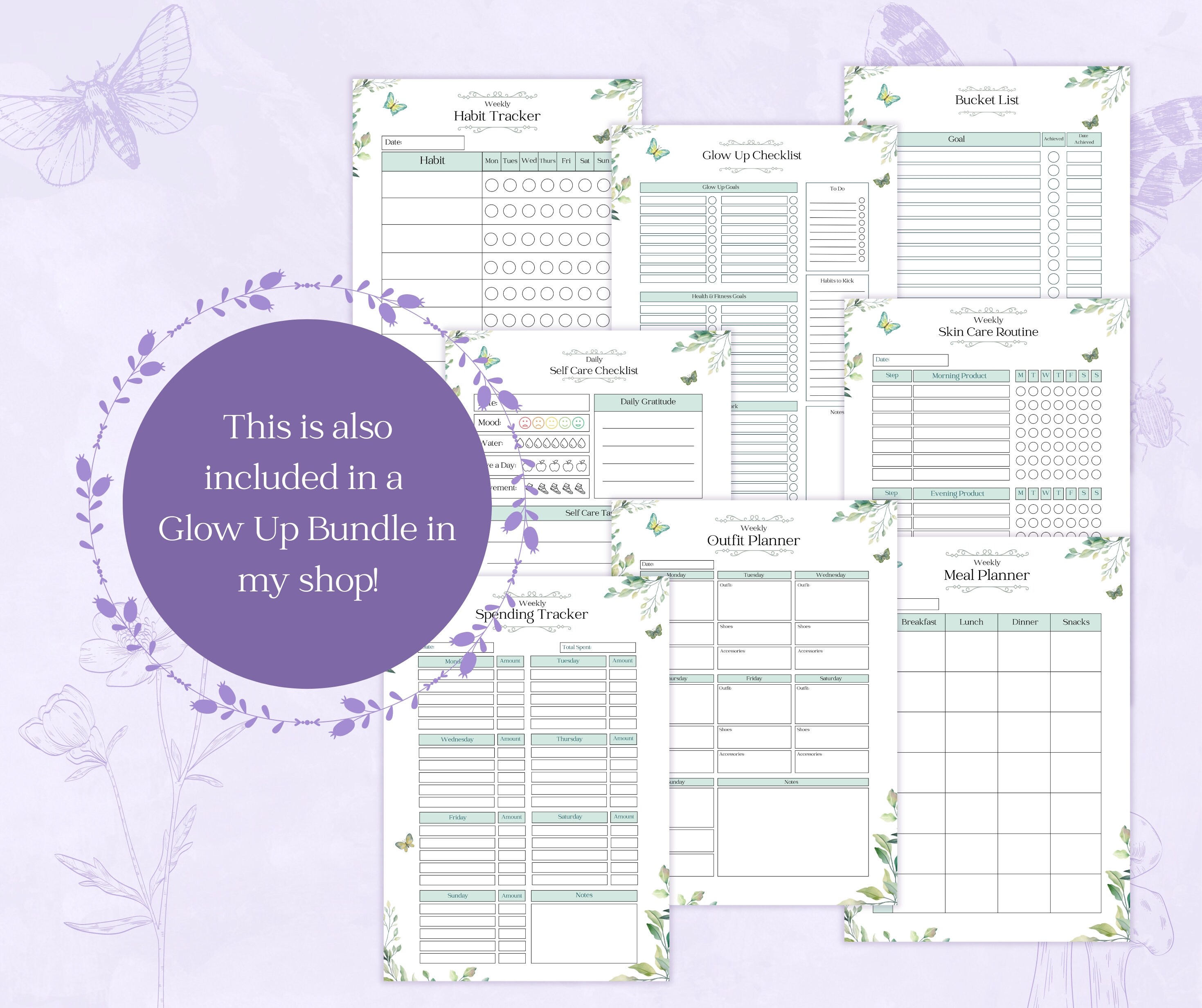 Weekly Habit Tracker Printable PDF | Weekly Habit Checklist | Habit Log ...
