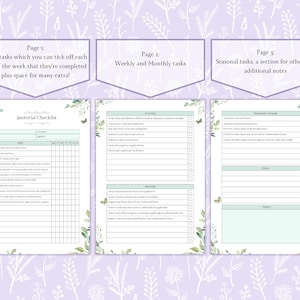 Janitorial Checklist Printable PDF | Janitorial Cleaning List ...