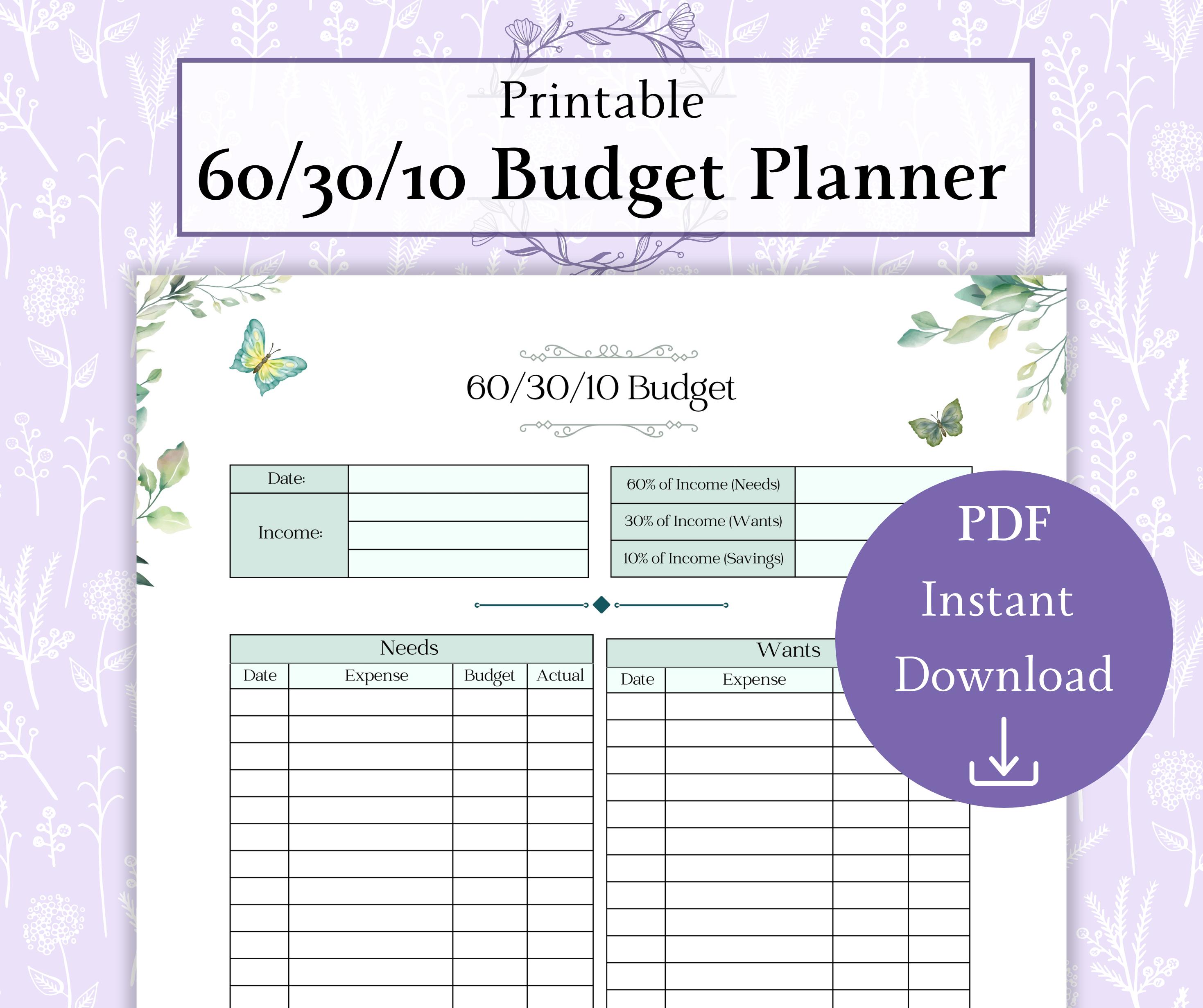 60 30 10 Budget Planner Printable PDF 60 30 10 Budget Bill Tracker 60-30-10-budget-planner-printable-pdf-60-30-10-budget-bill-tracker