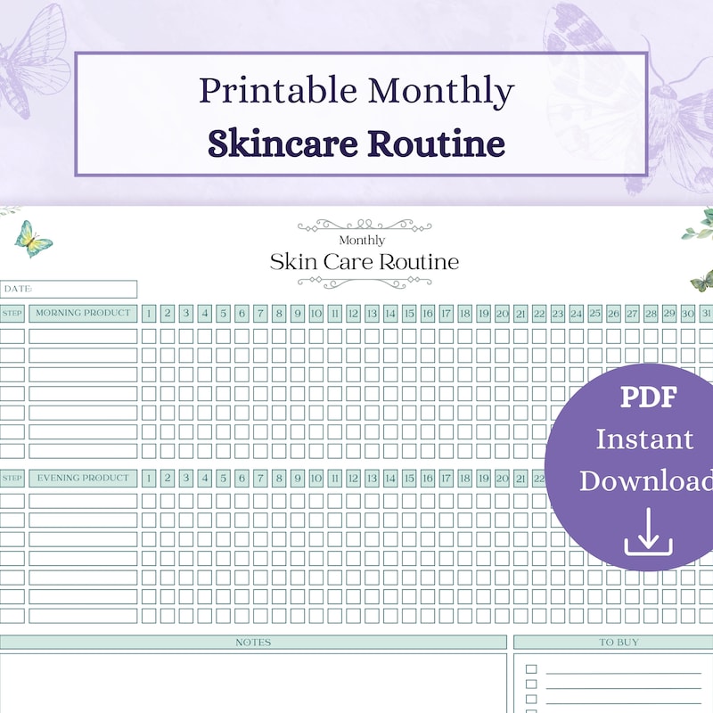 Skincare Journal - Etsy