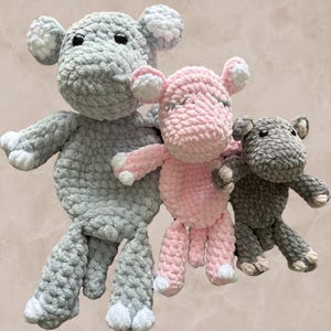 Marlo the Hippo Crochet Pattern - PDF Download