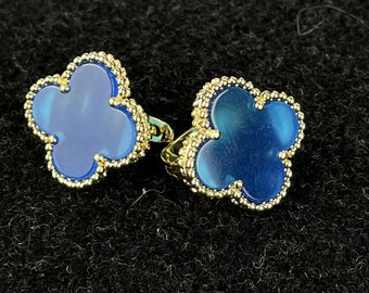 Vintage Van Cleef & Arpels Lovely Blue Small Earrings