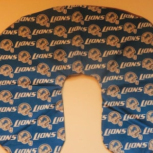 Detroit Lions Baby - Nursing pillow cover, baby shower, gift, Detroit Baby, football baby